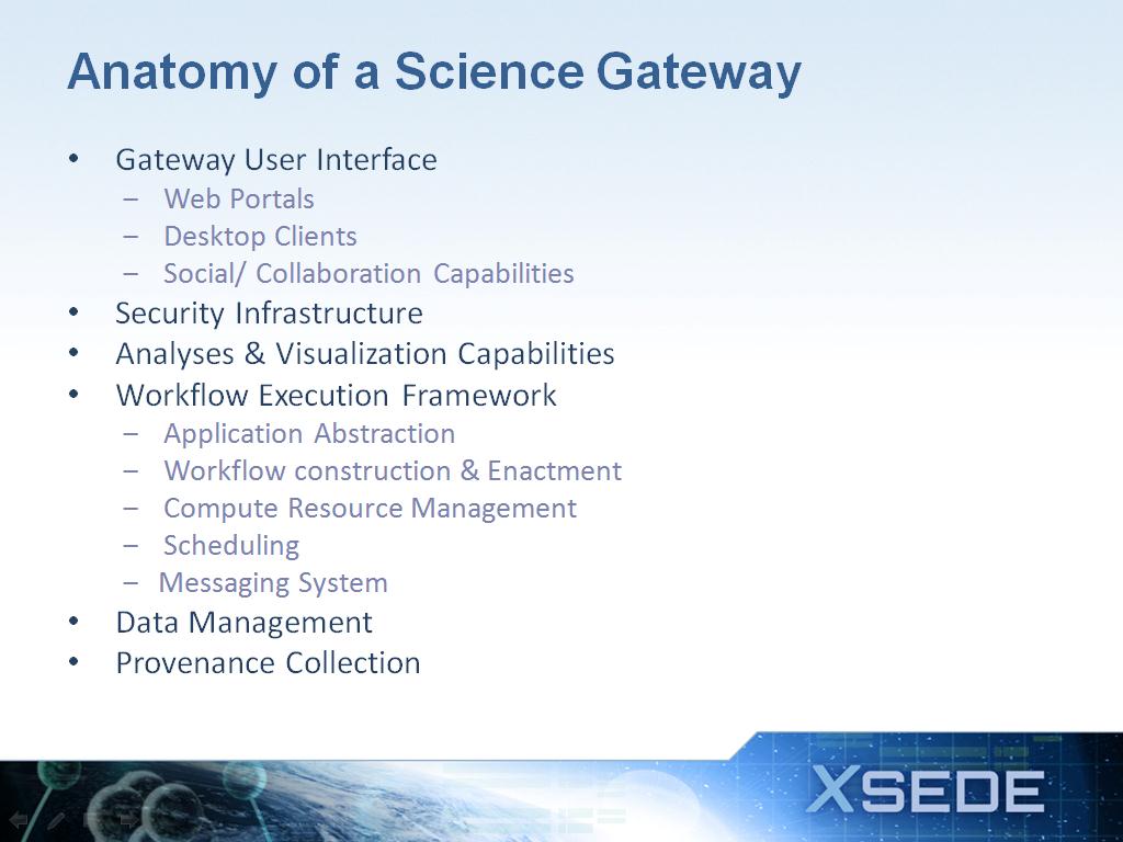 Anatomy of a Science Gateway