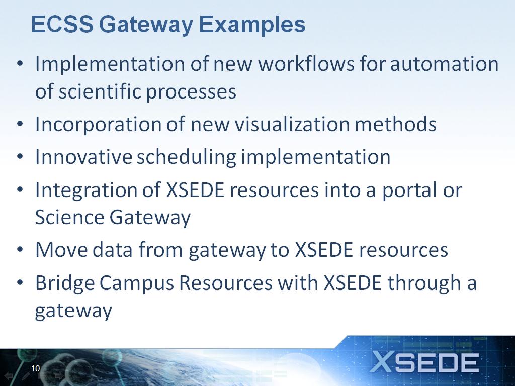 ECSS Gateway Examples