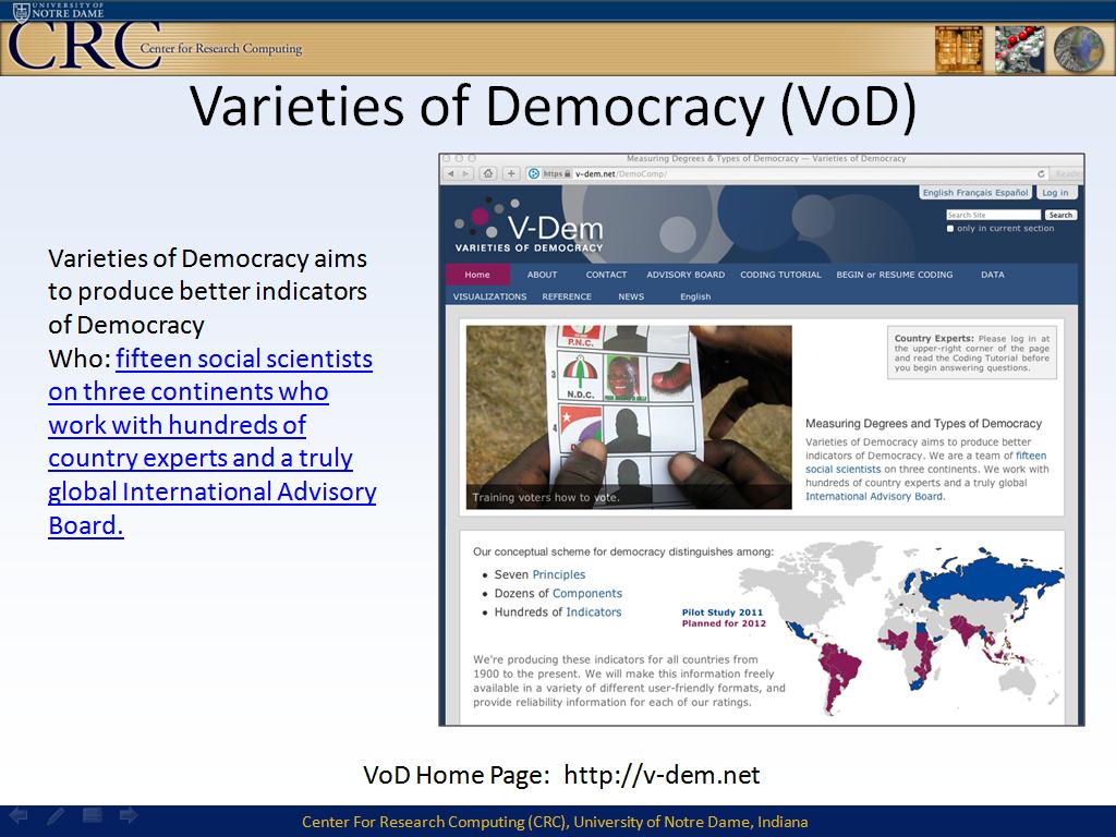 Varieties of Democracy (VoD)