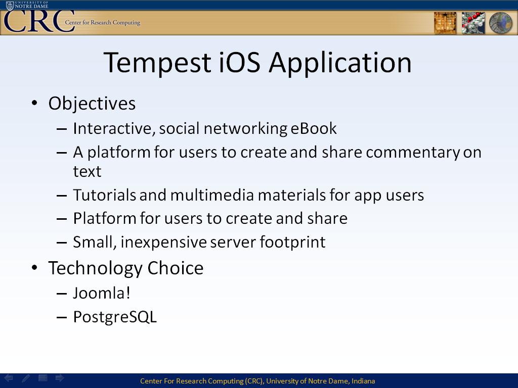 Tempest iOS Application