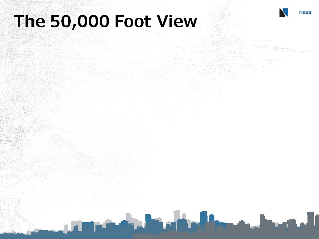 The 50,000 Foot View