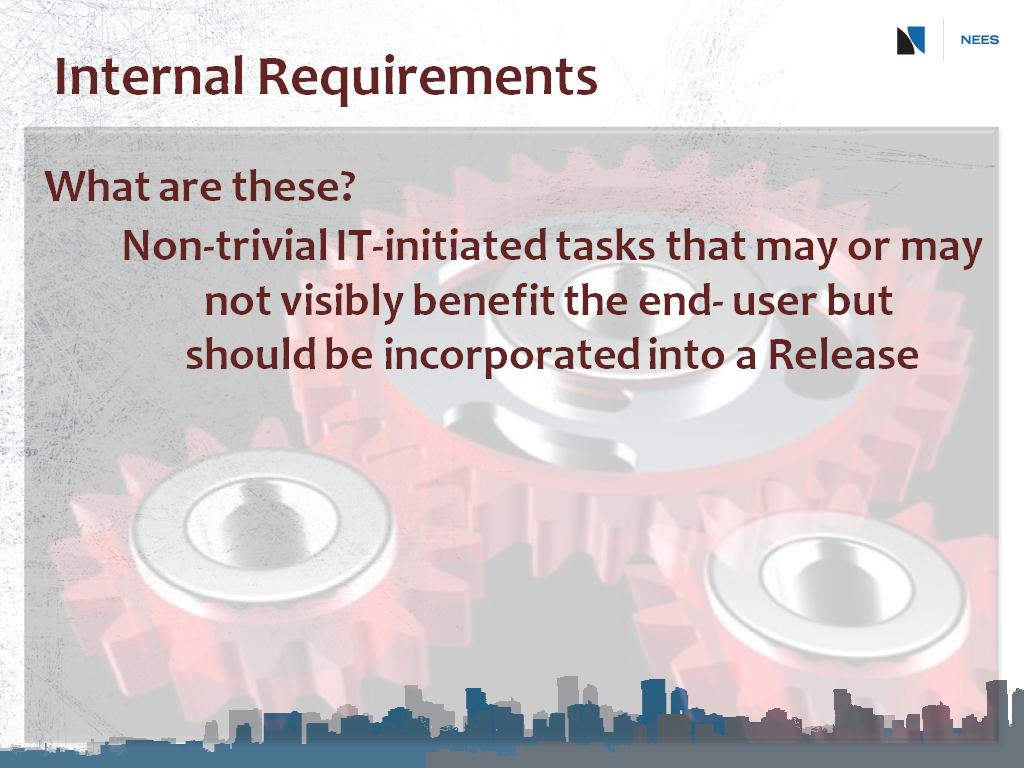 Internal Requirements