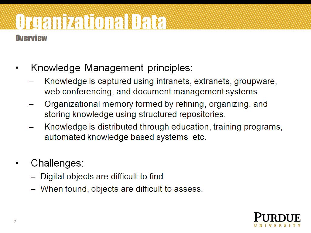 Organizational Data