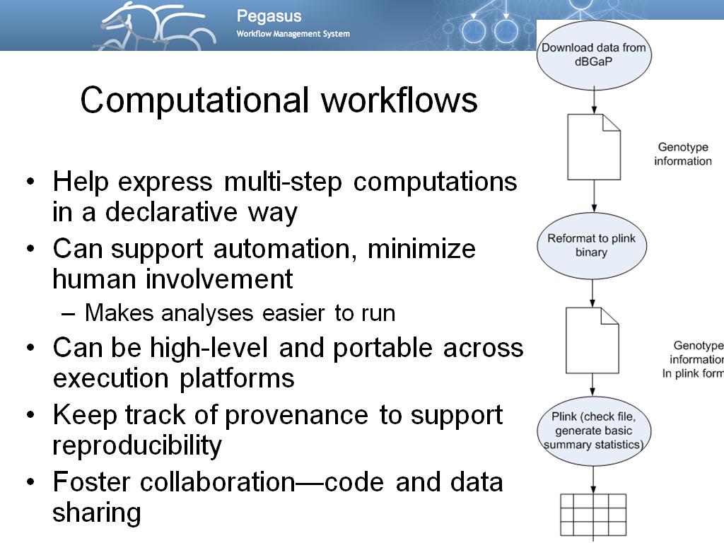 Computational workflows