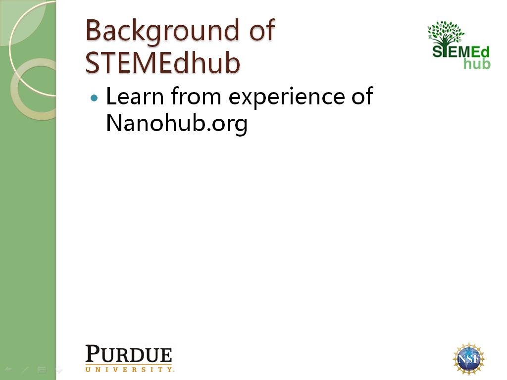 Background of STEMEdhub