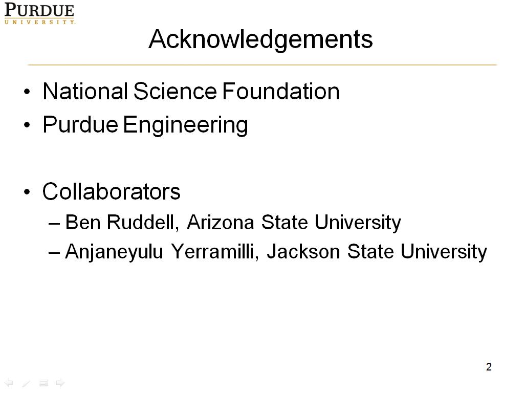 Acknowledgements