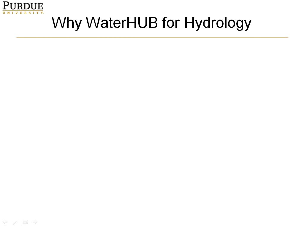 Why WaterHUB for Hydrology