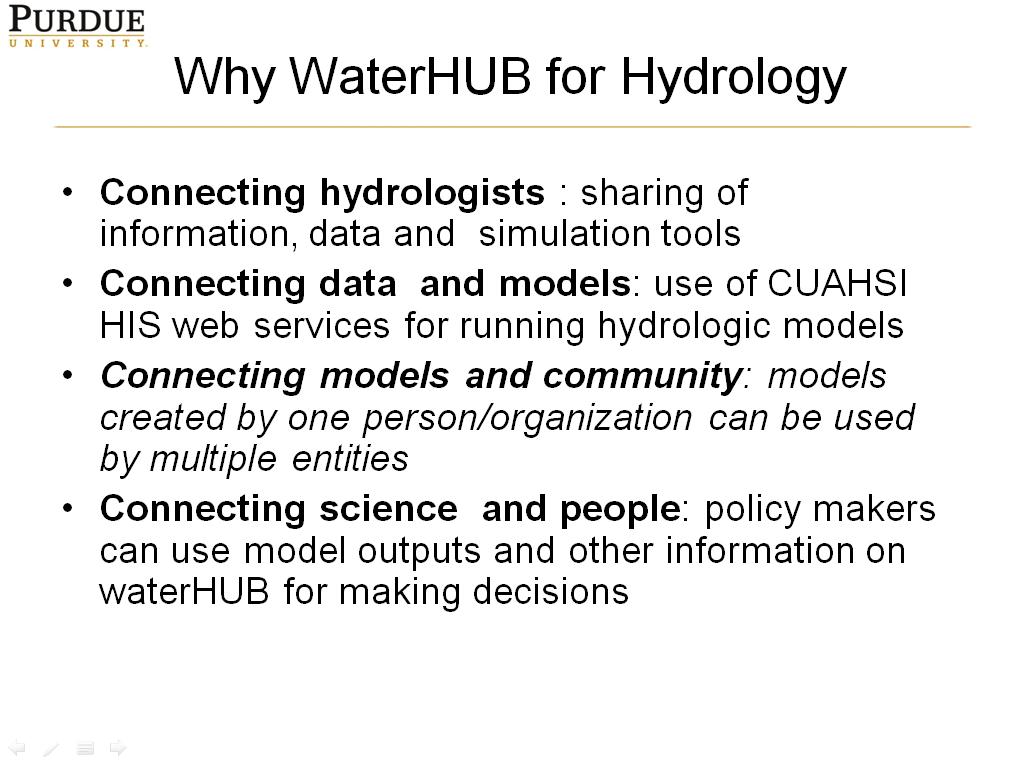 Why WaterHUB for Hydrology