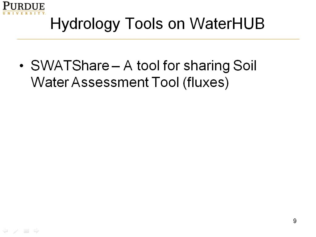 Hydrology Tools on WaterHUB