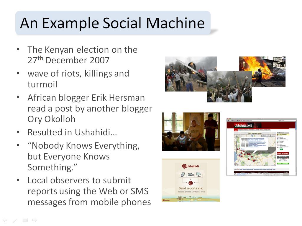 An Example Social Machine