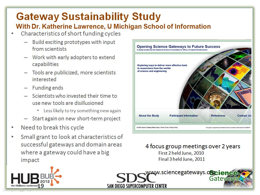 Gateway Sustainability Study With Dr. Katherine Lawrence, U Michigan School of Information