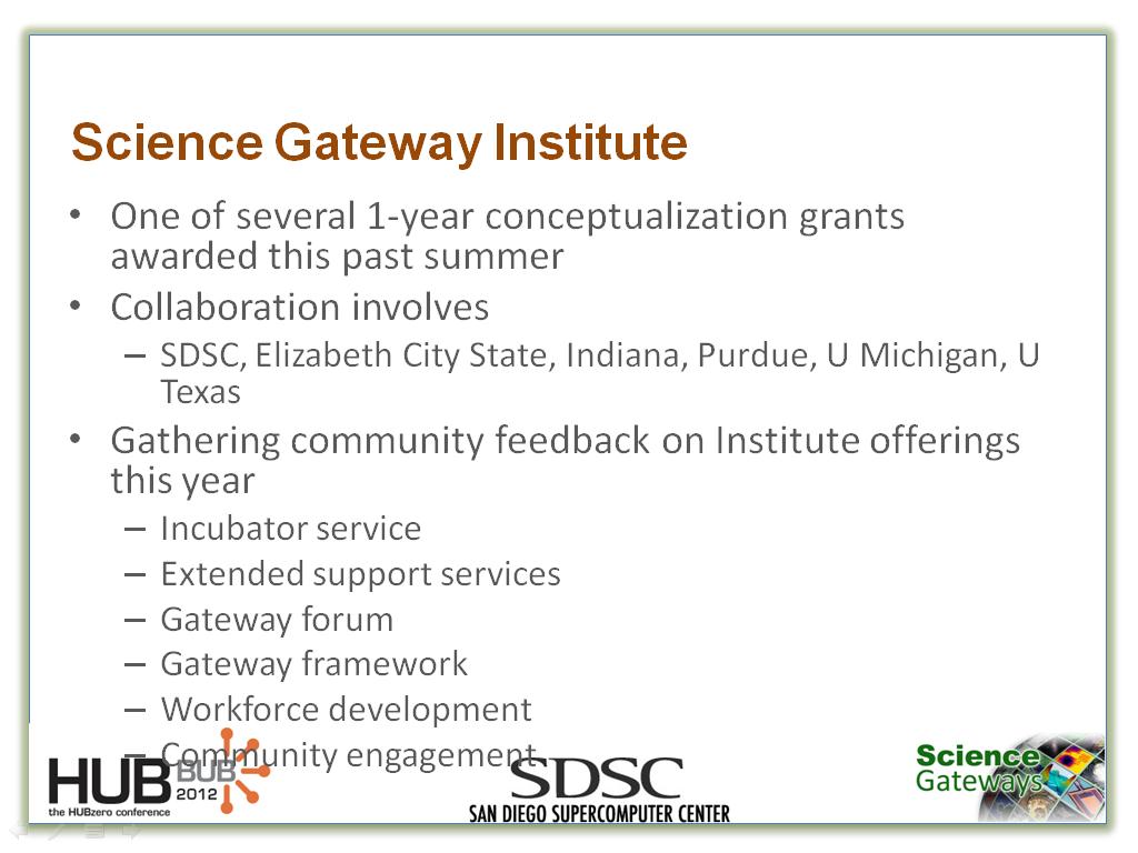 Science Gateway Institute