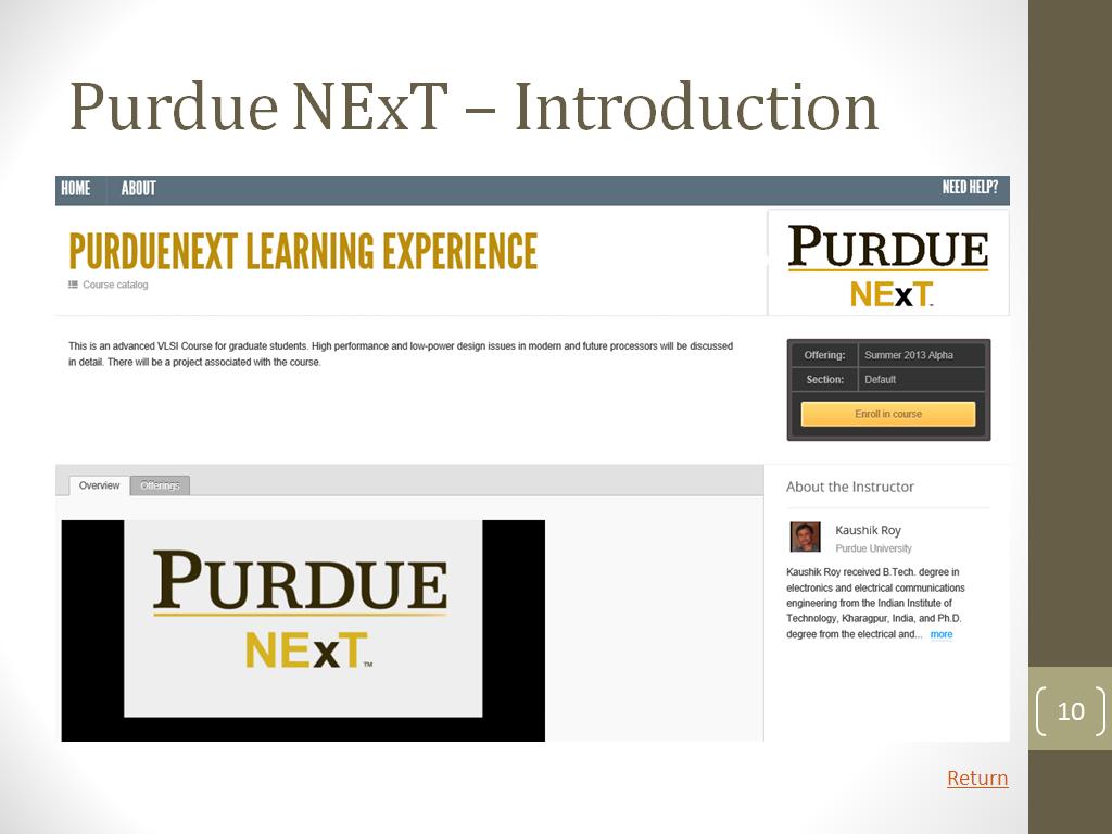 Purdue NExT – Introduction