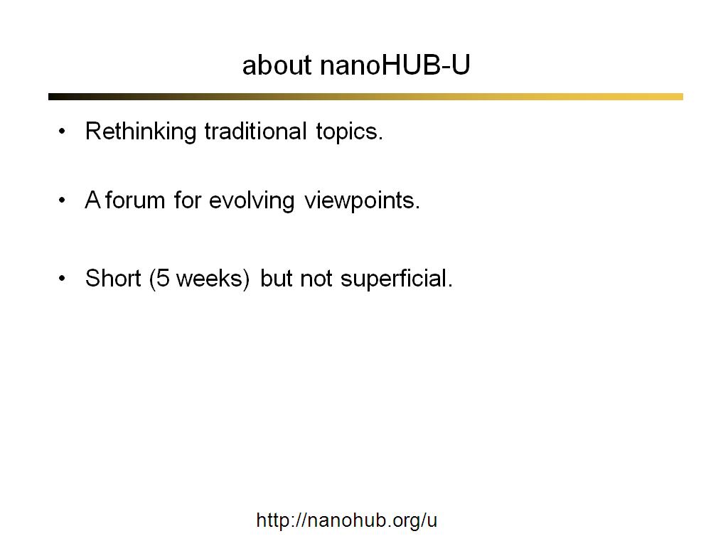 about nanoHUB-U
