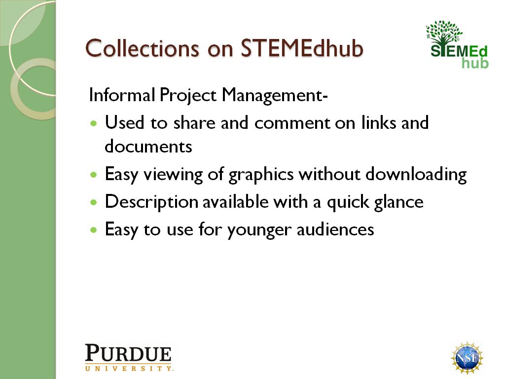 Collections on STEMEdhub
