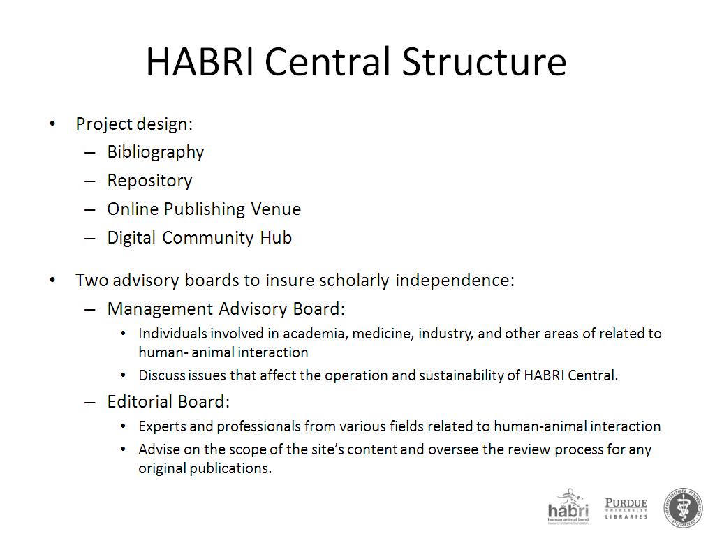 HABRI Central Structure