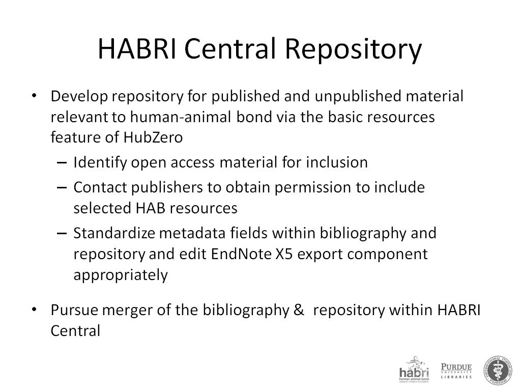 HABRI Central Repository