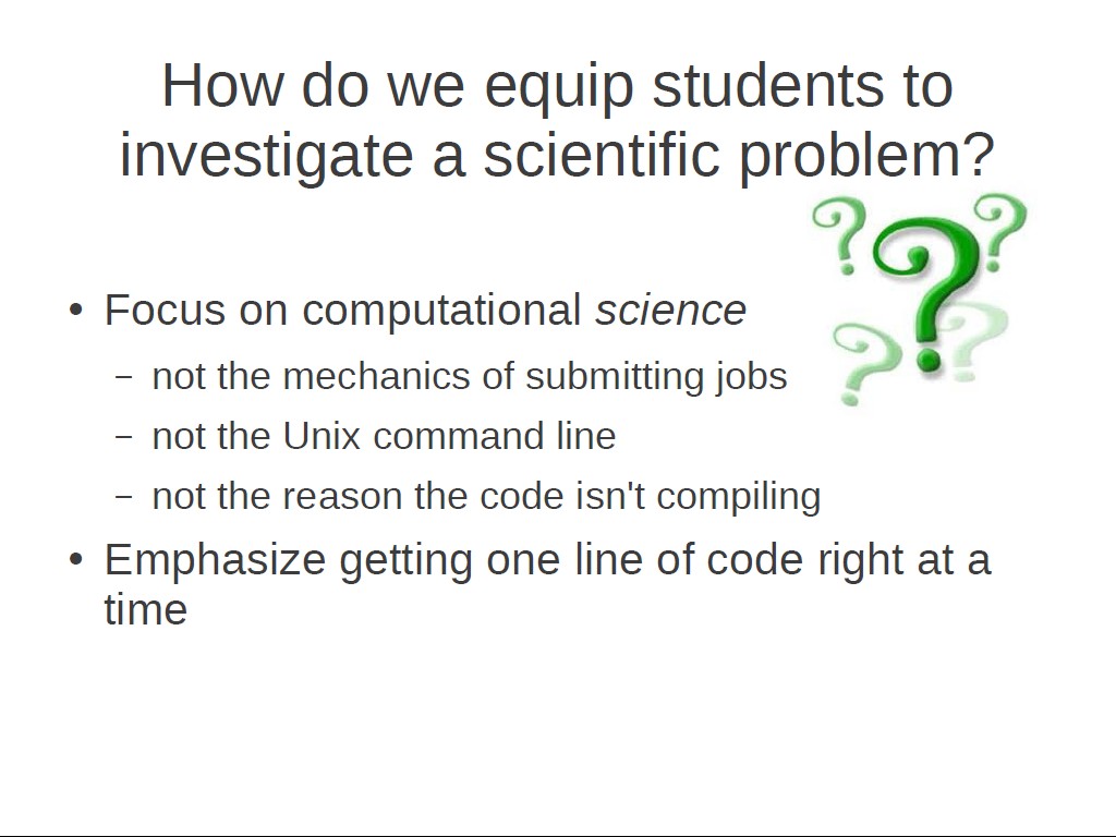 How do we equip students to investigate a scientific problem?