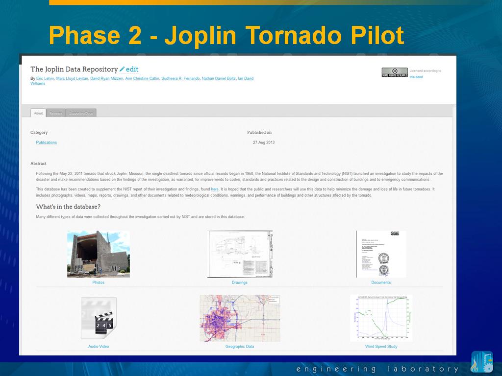 Phase 2 - Joplin Tornado Pilot