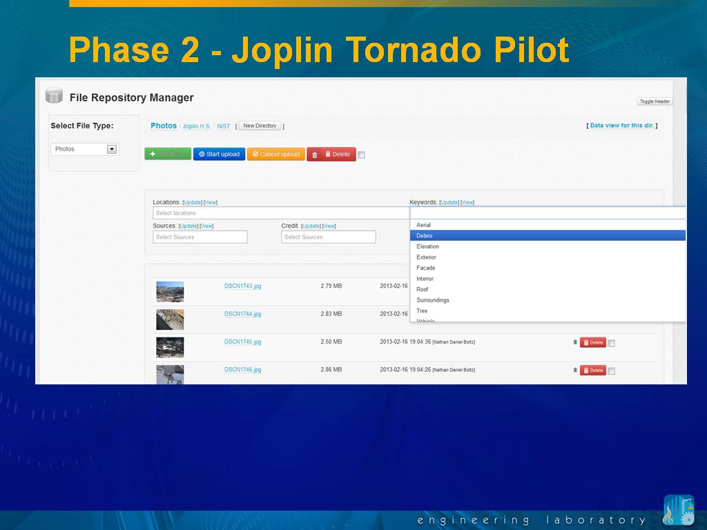 Phase 2 - Joplin Tornado Pilot