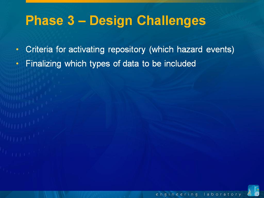 Phase 3 – Design Challenges