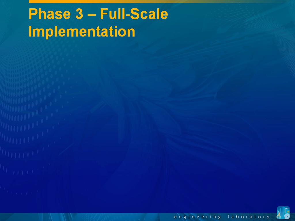 Phase 3 – Full-Scale Implementation