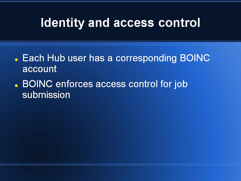 Identity and access control