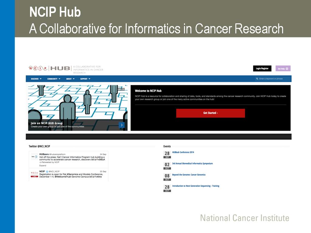 NCIP Hub A Collaborative for Informatics in Cancer Research
