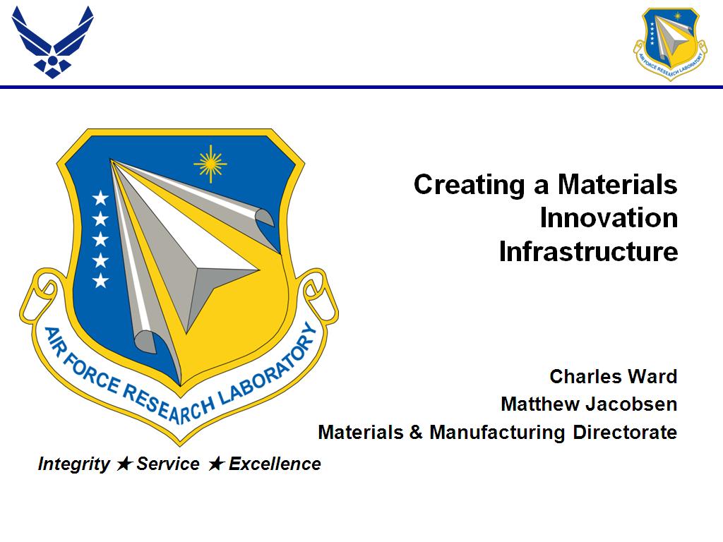 Creating a Materials Innovation Infrastructure