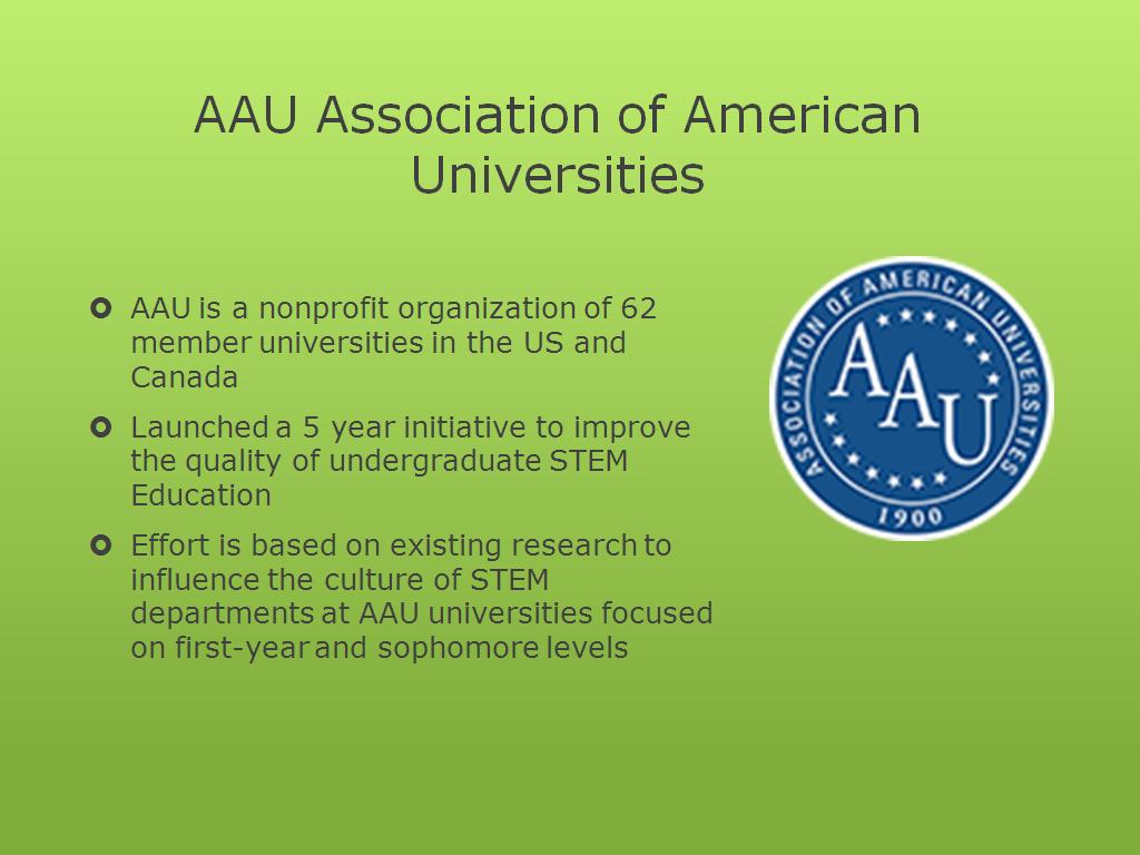 AAU Association of American Universities