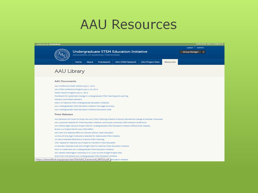 AAU Resources