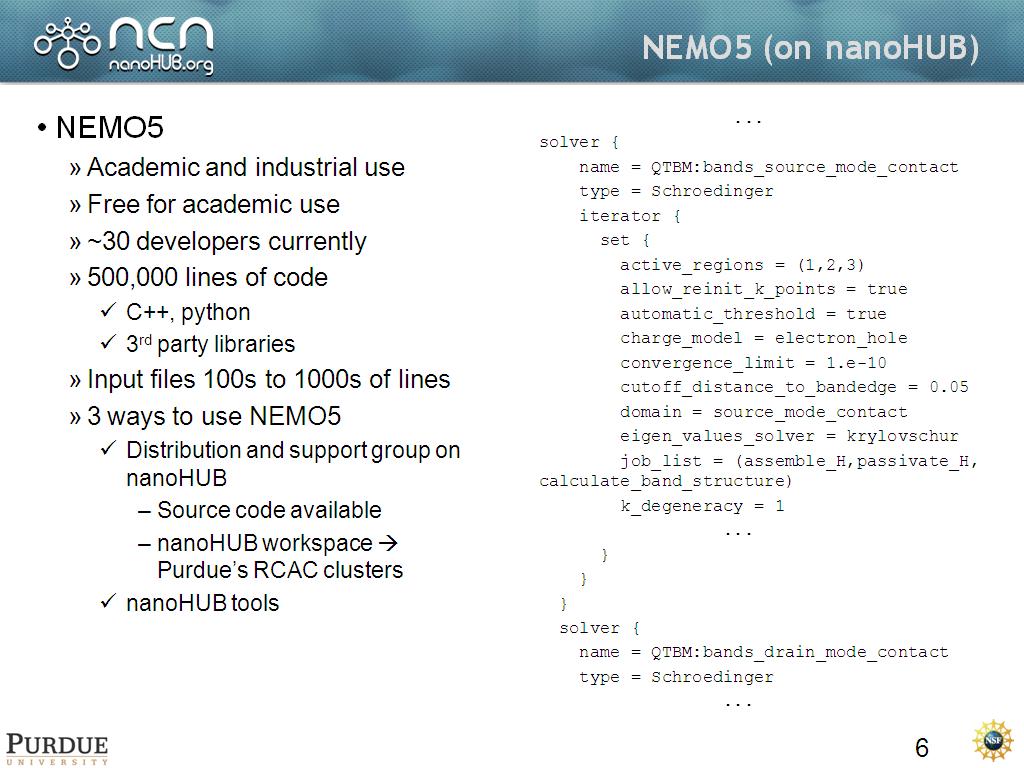 NEMO5 (on nanoHUB)