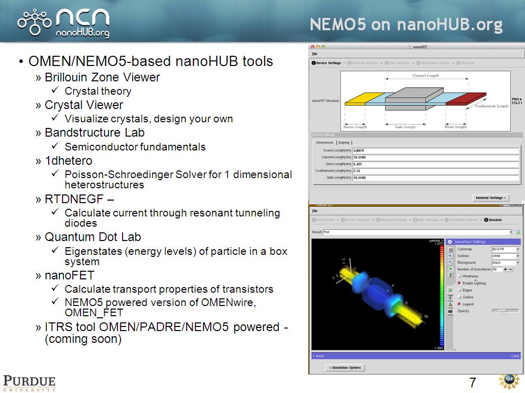 NEMO5 on nanoHUB.org