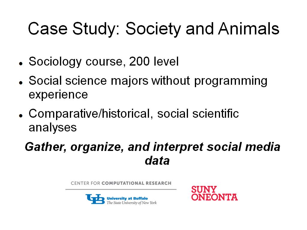 Case Study: Society and Animals