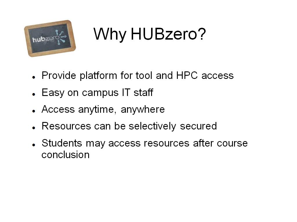 Why HUBzero?