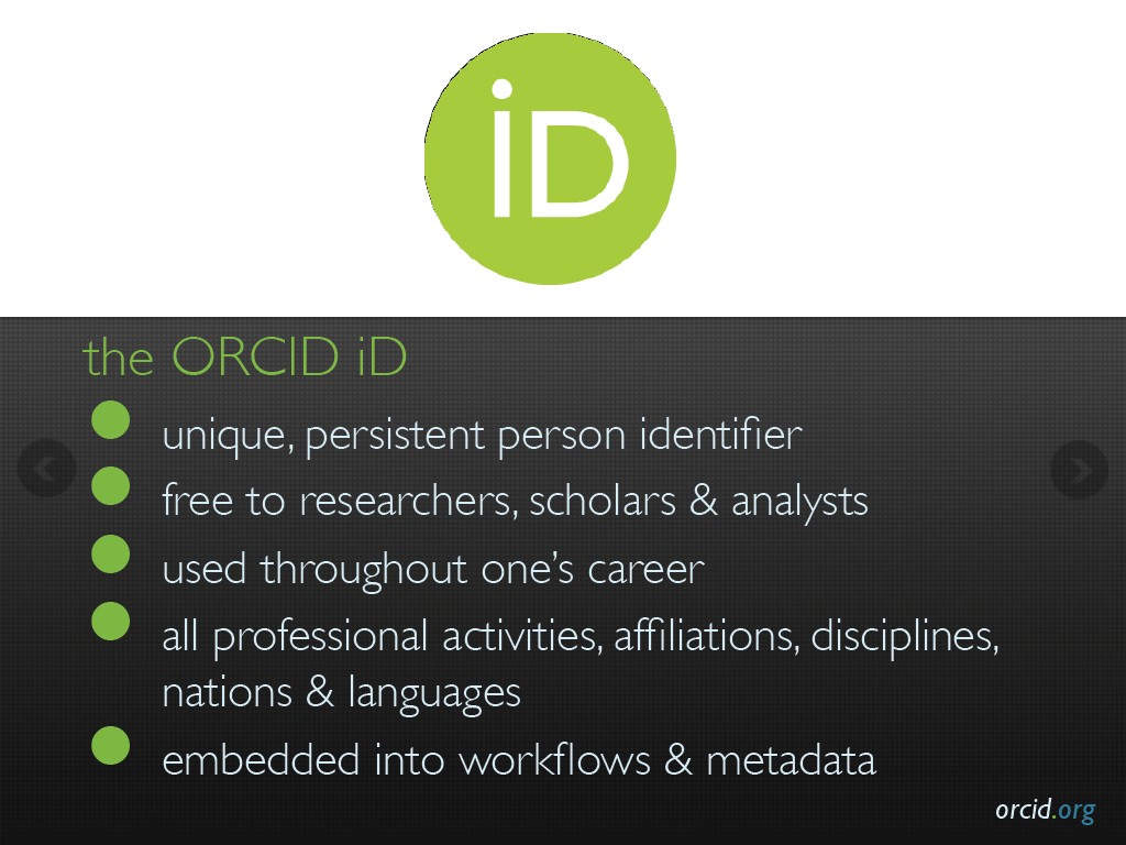the ORCID iD