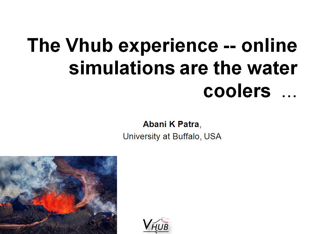 The Vhub experience -- online simulations are the water coolers  ...