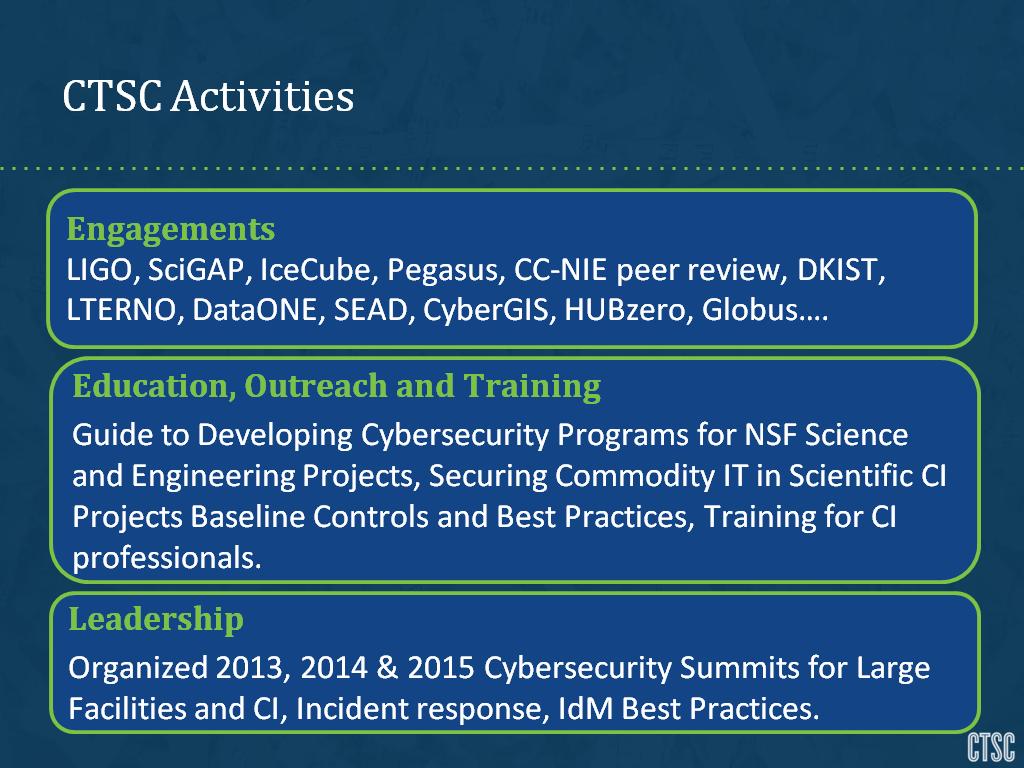 CTSC Activities