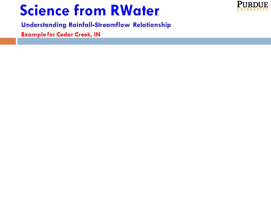 Science from RWater