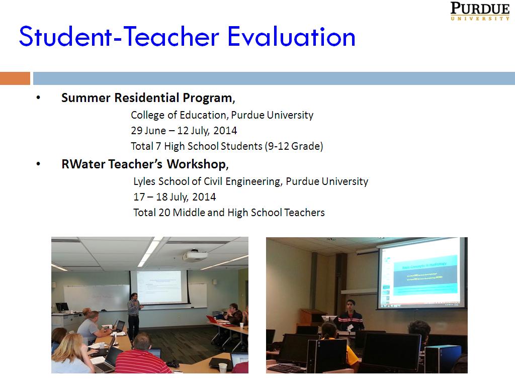 Student-Teacher Evaluation