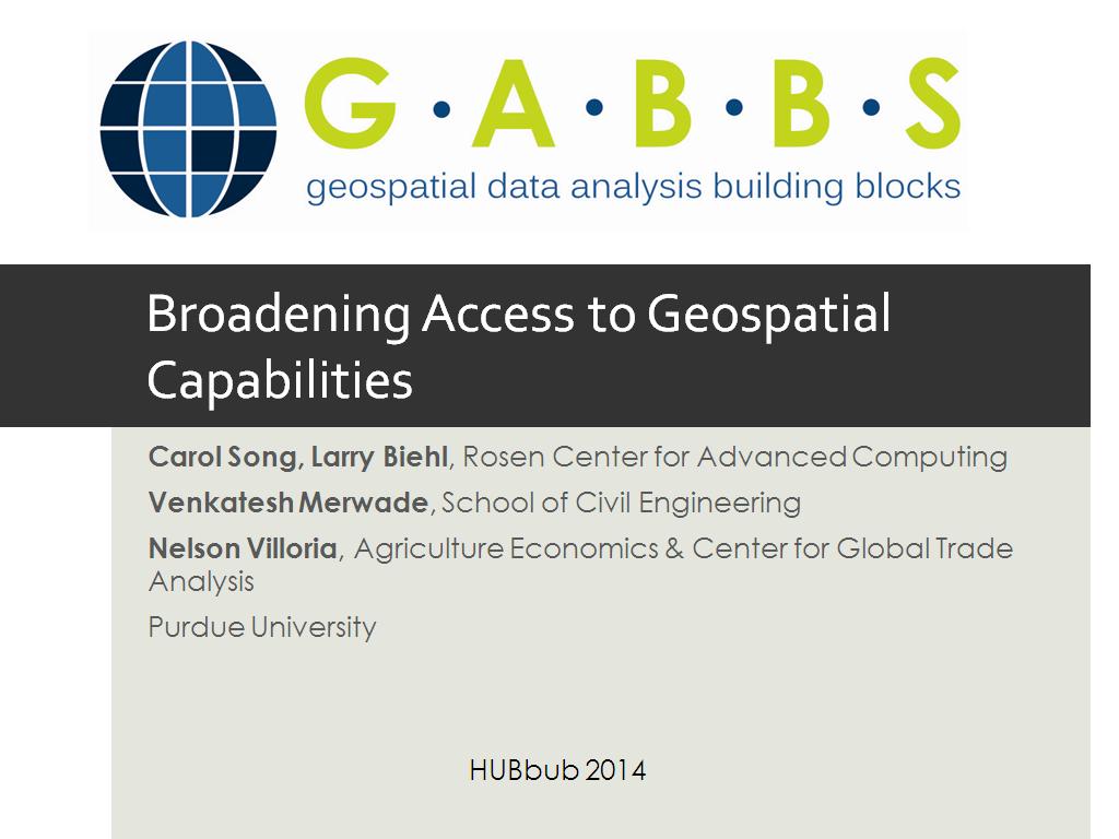 Broadening Access to Geospatial Capabilities